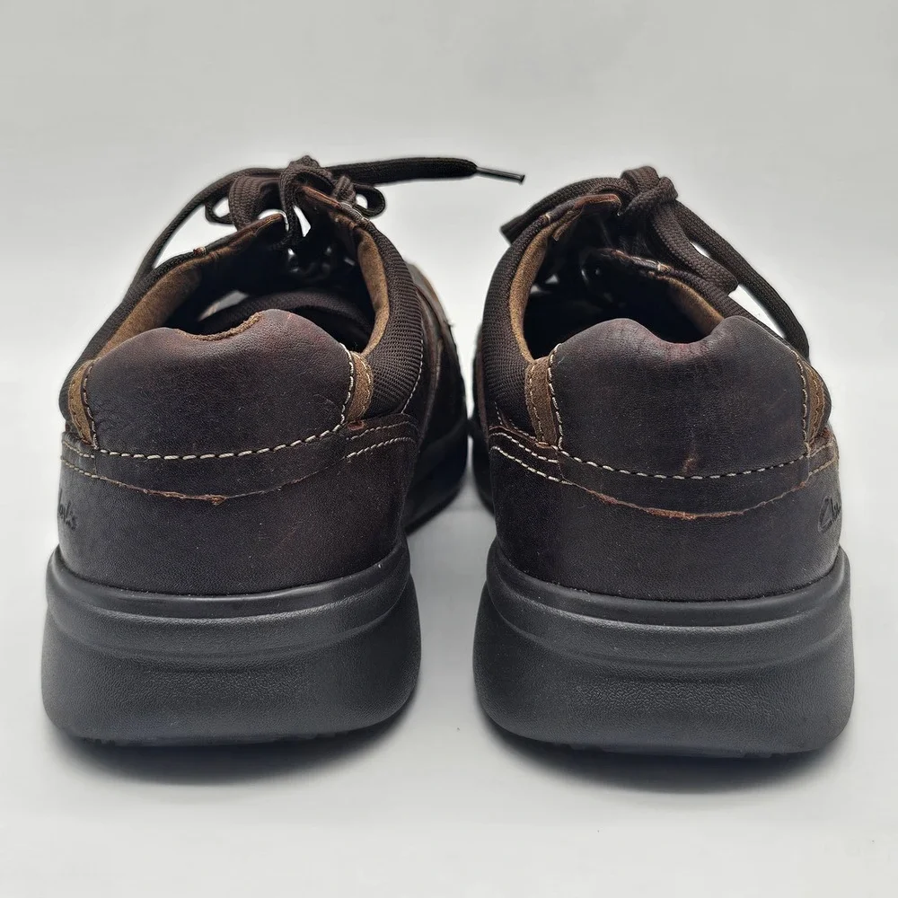 Clarks Collection Bradley Walk Men's Brown Leather Comfort‎ Casual Shoes US 11